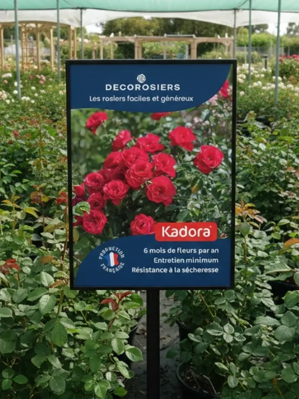 [PLVAFFPVCKAD] Affichette PVC DECOROSIERS® Kadora®