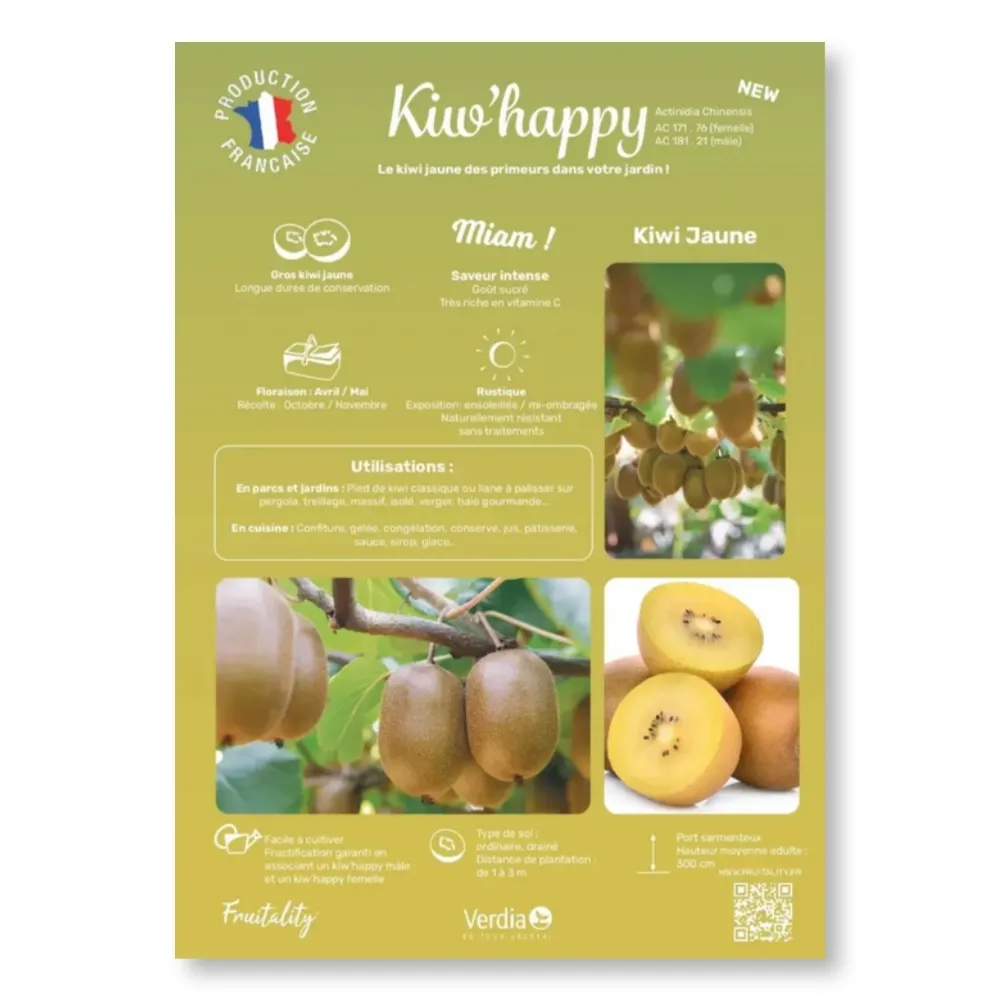 Affichette PVC FRUITALITY® Kiw'Happy®